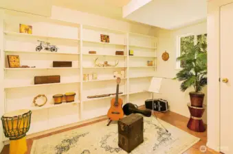 Music Room on the lower level.