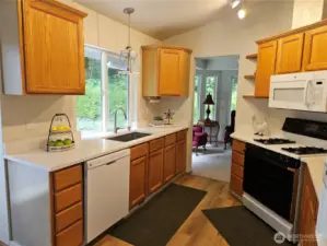 New LVP flooring in Kitchen & Baths