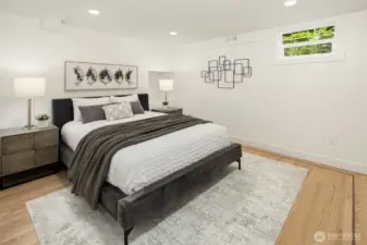 Non Conforming Bedroom in basement.