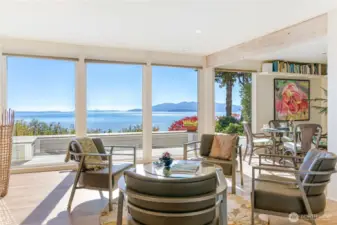 This beautiful living room is awe-inspiring and incredibly quiet and peaceful.