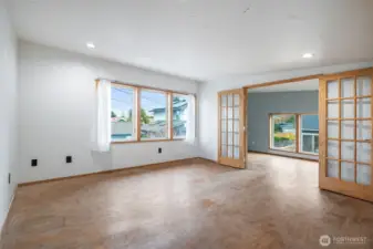 Here's the upstairs of the garage. This is where a little more investment could transform this into rental space or run your own business here.