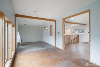 Here's the upstairs of the garage. This is where a little more investment could transform this into rental space or run your own business here.