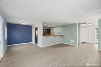 Perfect spot for a dining room table off the kitchen.
