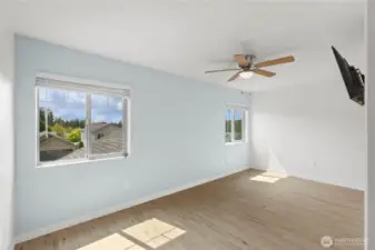 Tons of natural light in the primary.