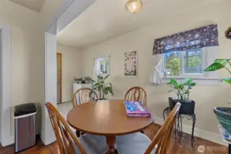 Dining area off the kitchen