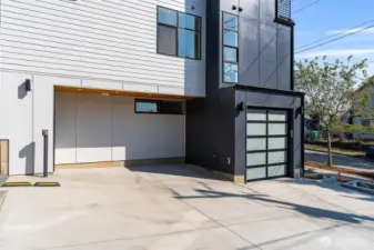 Garage and 1 off street space both with charging are inc.