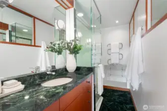Primary bathroom.