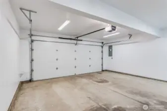 Fully Finished and Insulated Garage w/New Insulated Garage Door