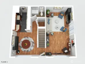 Main level floorplan