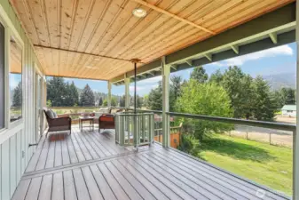 Upstairs covered deck