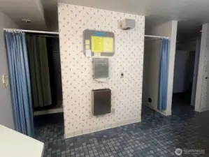 Women's shower facilities