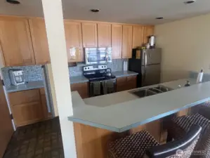 Kitchen at the clubhouse.