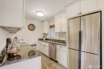 Light and bright kitchen.