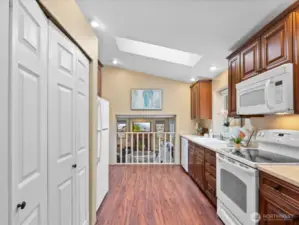 Kitchen with large pantry