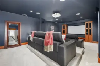 The Dedicated Media Room Is Designed For The Ultimate Entertainment Experience. Featuring Luxurious Stadium Seating, Every Seat Offers An Ideal View For Movie Nights Or Gaming Sessions. Plumbed For Wet Bar....