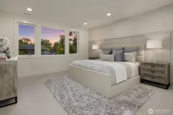 Designer primary suite
