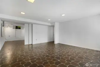 Additional room separated with sliding Barn Doors