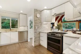 Fabulous Euro Kitchen with Lighted cabinets