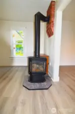 Stay cozy w/ furnace & free-standing stoves.
