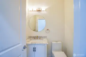 Main floor half bath