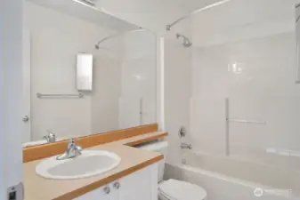 secondary bedroom with its own full bath