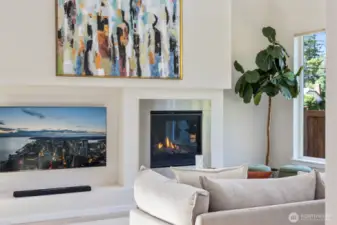 Beautifully appointed living rooms and dining room.