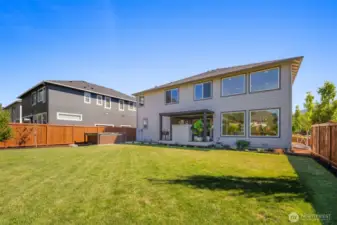Oversized lot with private back yard fully fenced and ready for your garden additions.