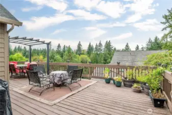 Great deck for entertaining