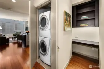 En suite laundry and perfect dedicated office space.