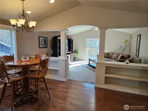Archway to living room