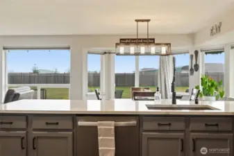 When the "mountain is out"... she's visible from your kitchen!