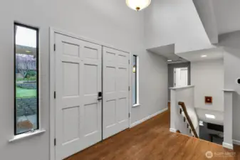 Vaulted ceilings and wood accents add character the moment you step inside.