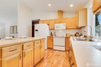 Lots of storage in this kitchen.