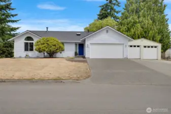 This home also has a fabulous two car shop!