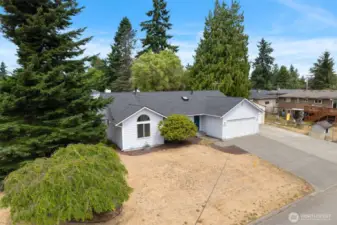 Overhead view of property