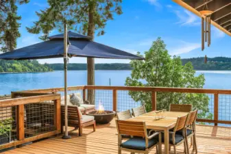 Expansive deck is perfect for entertaining.