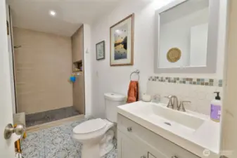 Remodeled bathroom