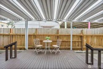 Covered back porch