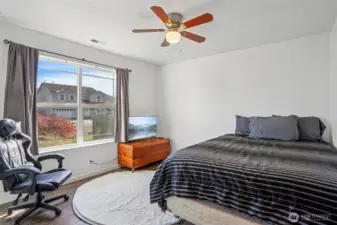 Bedroom 2 has a view of Mt Rainier on clear days