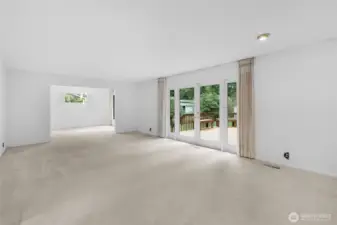 Living room not staged