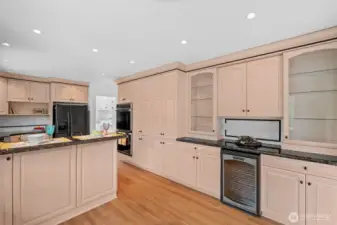 Nice Coffee nook with wine/soda refrigerator