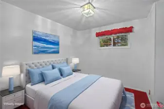 Bedroom 5 off of the office/music room