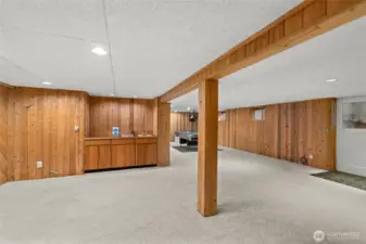 Family room with access to outside. Not staged