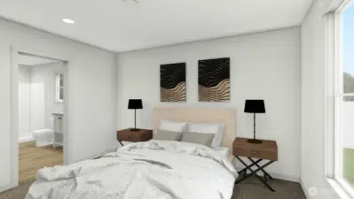 Bedroom rendering.