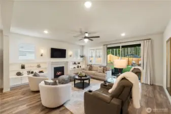 Spacious great room perfect for entertaining