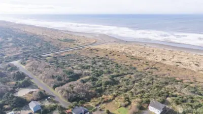AERIAL VIEW OF LOTS 4 THROUGH 16 FROM DRIFTWOOD TO THE PACIFIC OCEAN!