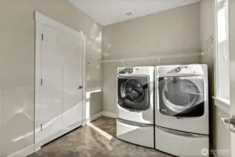 Laundry room  - Washer and Dryer stay!  Access to garage.