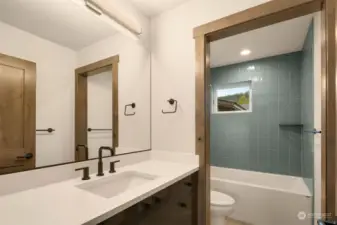 Each bedroom in this home has its own bathroom!!  The main floor has 2 en-suites! The bonus room has its own staircase and bathroom as well! This home is truly equipped to host a large number of guests!
