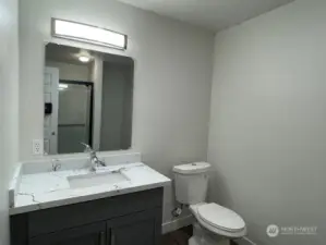 Bath room in the master bedroom