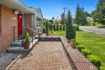 Grand and functional front-porch entry. Can't you just imagine yourself here?